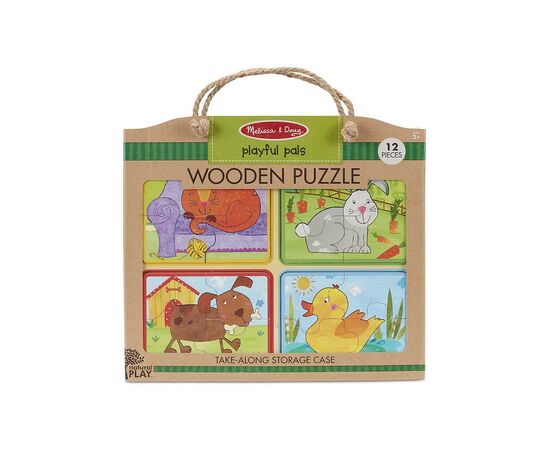 Пазл Melissa&Doug дерев'яні у футлярі "Грайливі друзі" (MD31364)