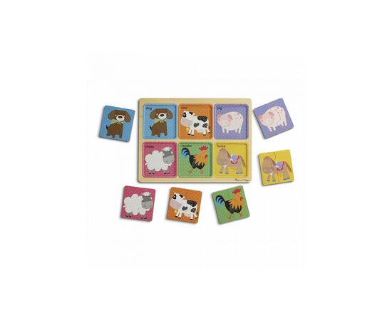Пазл Melissa&Doug деревянные в футляре "Друзья фермы" (MD31363)