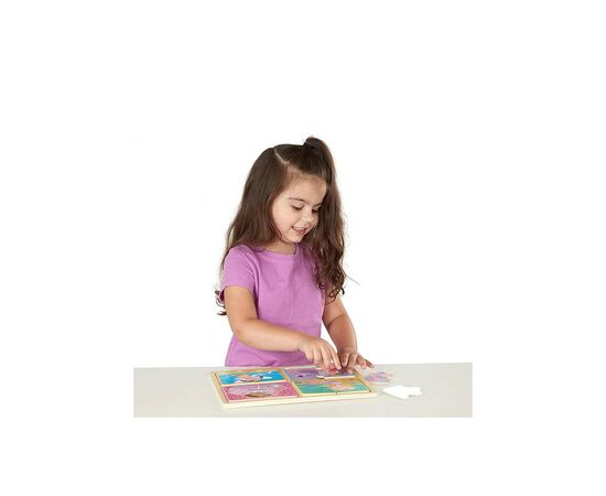 Пазл Melissa&Doug деревянные в футляре "Маленькие принцессы" (MD31365), изображение 2 Пазл Melissa&Doug деревянные в футляре "Маленькие принцессы" (MD31365), изображение 2