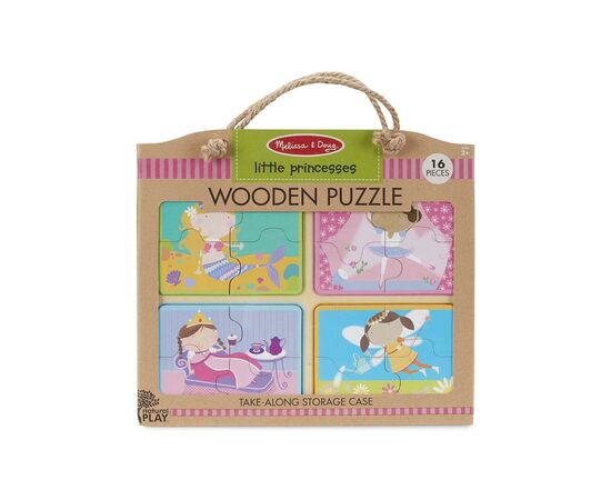 Пазл Melissa&Doug деревянные в футляре "Маленькие принцессы" (MD31365), изображение 4 Пазл Melissa&Doug деревянные в футляре "Маленькие принцессы" (MD31365), изображение 4
