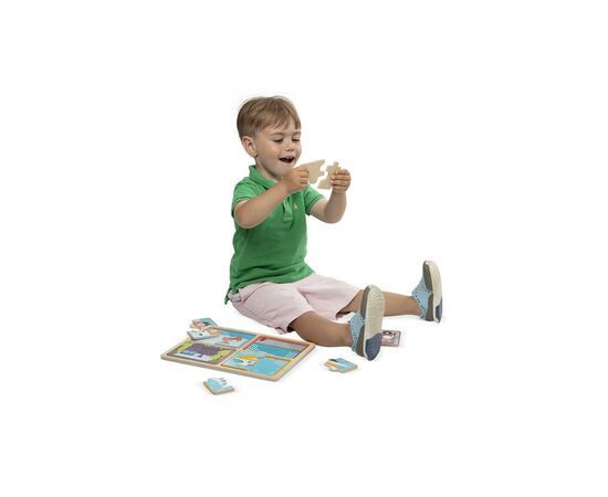 Пазл Melissa&Doug деревянные в футляре "Транспортные средства" (MD31361), изображение 3 Пазл Melissa&Doug деревянные в футляре "Транспортные средства" (MD31361), изображение 3