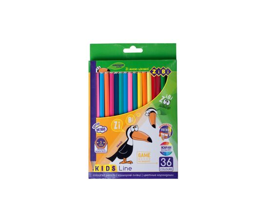 Олівці кольорові ZiBi Kids line 36 кольорів (ZB.2417)