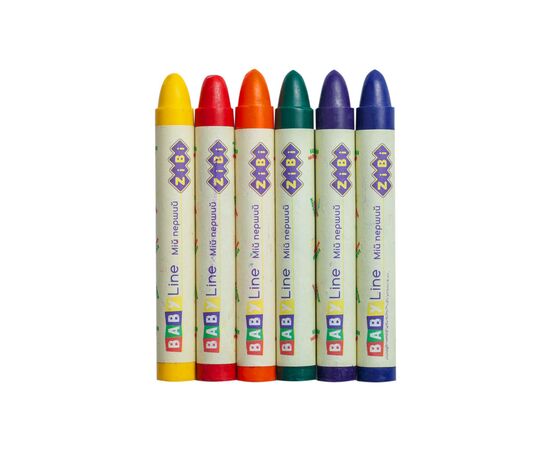 Карандаши цветные ZiBi Baby line Suoer Jumbo круглый корпус 6 шт (ZB.2484), изображение 3 Карандаши цветные ZiBi Baby line Suoer Jumbo круглый корпус 6 шт (ZB.2484), изображение 3