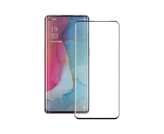 Стекло защитное PowerPlant 3D OPPO Reno4 Pro, Black (GL609239)