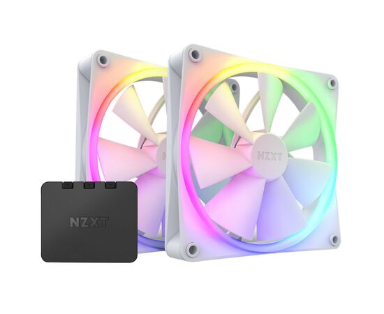 Кулер до корпусу NZXT F140RGB Twin (White) (RF-R14DF-W1)