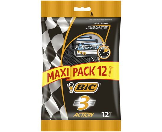 Бритва Bic 3 Action 12 шт. (3086123437654)