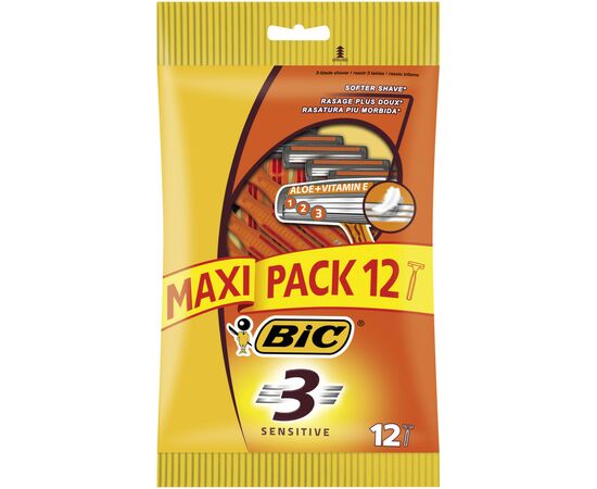 Бритва Bic 3 Sensitive 12 шт. (3086123170513)
