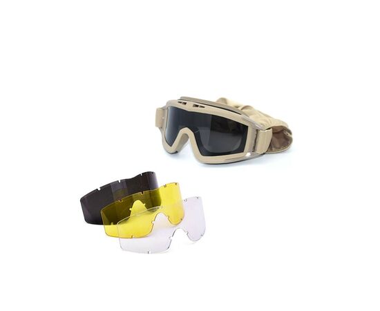 Тактичні окуляри Armorstandart RK2 з 3 лінзами Brown (ARM62032), зображення 2 Тактичні окуляри Armorstandart RK2 з 3 лінзами Brown (ARM62032), зображення 2