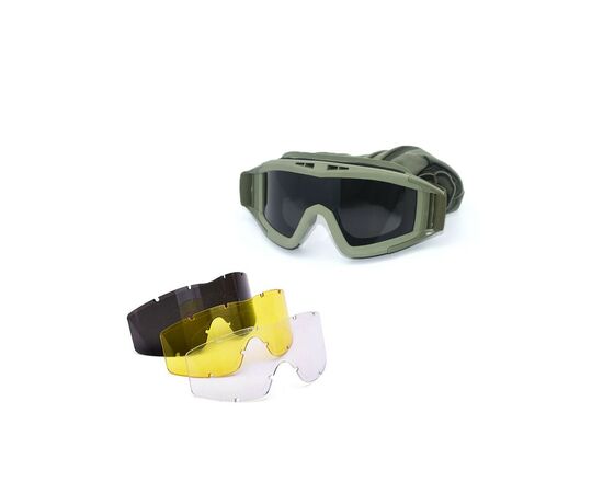 Тактичні окуляри Armorstandart RK2 з 3 лінзами Green (ARM62031), зображення 2 Тактичні окуляри Armorstandart RK2 з 3 лінзами Green (ARM62031), зображення 2