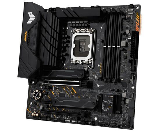 Материнська плата ASUS TUF GAMING B660M-PLUS WIFI, зображення 4 Материнська плата ASUS TUF GAMING B660M-PLUS WIFI, зображення 4
