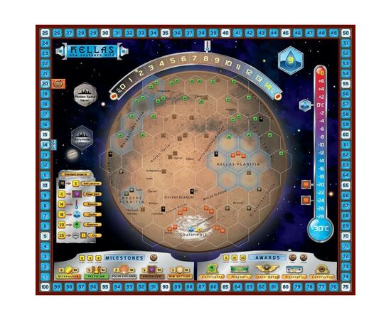 Настольная игра Kilogames Тераформирование Марса. Эллада и Элизий (дополнение) Украинский (1750), изображение 2 Настольная игра Kilogames Тераформирование Марса. Эллада и Элизий (дополнение) Украинский (1750), изображение 2