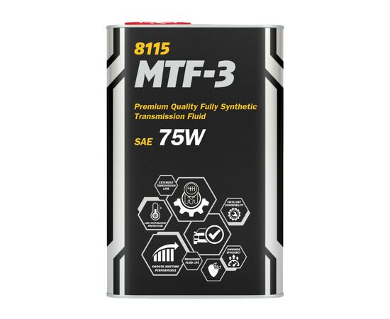Трансмиссионное масло Mannol MN MTF-3 1л Metal 75W (MN8115-1ME)
