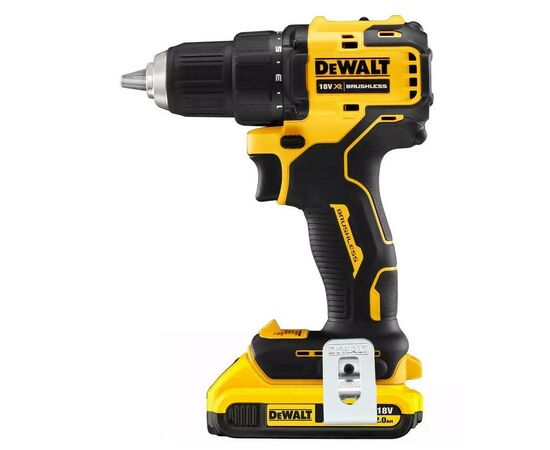 Шуруповерт DeWALT XR Li-Ion 18 В, 65 Нм, 2 АКБ + ЗУ, кейс (DCD708D2T), изображение 2 Шуруповерт DeWALT XR Li-Ion 18 В, 65 Нм, 2 АКБ + ЗУ, кейс (DCD708D2T), изображение 2