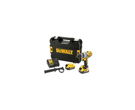 Шуруповерт DeWALT XR Li-Ion 18 В, 95 Нм, 2 АКБ + ЗУ, рукоятка, кейс (DCD991P2), изображение 3 Шуруповерт DeWALT XR Li-Ion 18 В, 95 Нм, 2 АКБ + ЗУ, рукоятка, кейс (DCD991P2), изображение 3