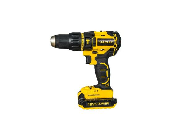 Шуруповерт Stanley 18 В, 55 Нм, 2 АКБ + ЗУ, кейс (SBH20D2K), изображение 2 Шуруповерт Stanley 18 В, 55 Нм, 2 АКБ + ЗУ, кейс (SBH20D2K), изображение 2