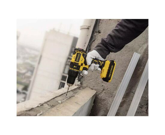 Шуруповерт Stanley 18 В, 55 Нм, 2 АКБ + ЗУ, кейс (SBH20D2K), изображение 5 Шуруповерт Stanley 18 В, 55 Нм, 2 АКБ + ЗУ, кейс (SBH20D2K), изображение 5