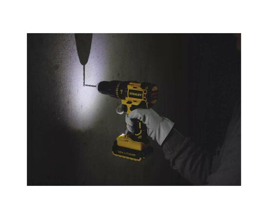 Шуруповерт Stanley 18 В, 55 Нм, 2 АКБ + ЗУ, кейс (SBH20D2K), изображение 6 Шуруповерт Stanley 18 В, 55 Нм, 2 АКБ + ЗУ, кейс (SBH20D2K), изображение 6