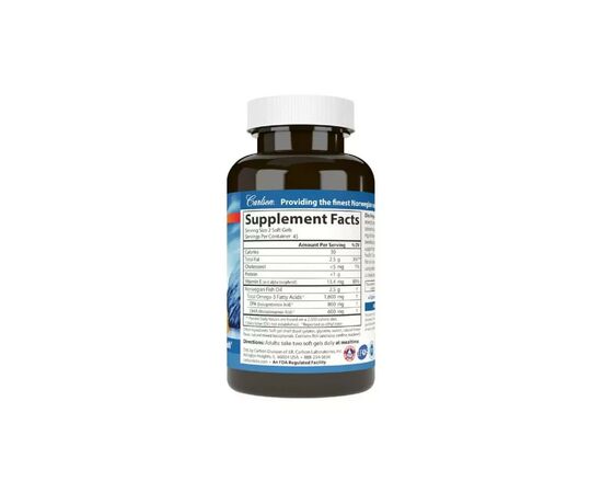 Жирні кислоти Carlson Омега-3, Смак Лимону, Elite Omega-3 Gems, 90 желатинових кап (CL01711), зображення 2 Жирні кислоти Carlson Омега-3, Смак Лимону, Elite Omega-3 Gems, 90 желатинових кап (CL01711), зображення 2