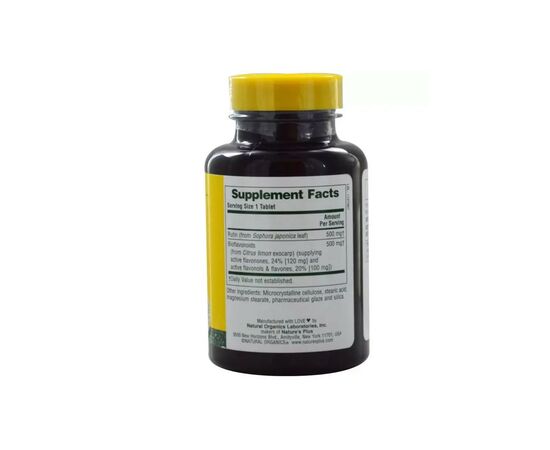 Минералы Natures Plus Рутин 1000мг, BioRutin, 60 таблеток (NTP2560), изображение 2 Минералы Natures Plus Рутин 1000мг, BioRutin, 60 таблеток (NTP2560), изображение 2