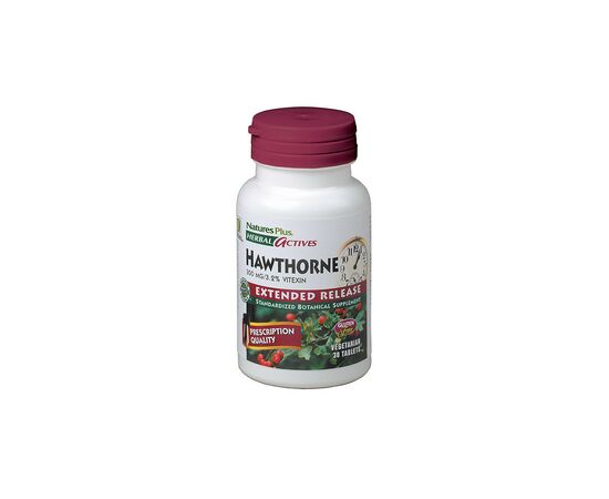 Травы Natures Plus Боярышник 300мг, Herbal Actives, 30 таблеток (NTP7330)