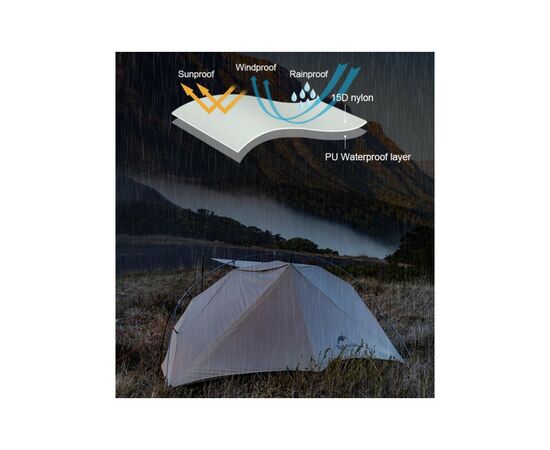 Палатка Naturehike VIK II, NH19ZP003-1 (6927595749425), изображение 8 Палатка Naturehike VIK II, NH19ZP003-1 (6927595749425), изображение 8