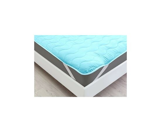 Наматрасник MirSon Eco Light №1716 Wool Air-line на резинке по углам Blue 140x190 см (2200002889087), изображение 2