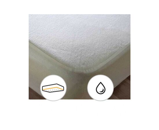 Наматрасник MirSon Terry Waterproof 218 водонепроницаемый резинка по периметру 180x200 см (2200000327604), изображение 3 Наматрасник MirSon Terry Waterproof 218 водонепроницаемый резинка по периметру 180x200 см (2200000327604), изображение 3