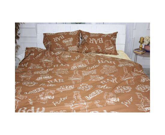 Постельное белье MirSon Бязь Ranforce Elite 17-0509 Beer Bar Porter 110х140 (2200004659985), изображение 2
