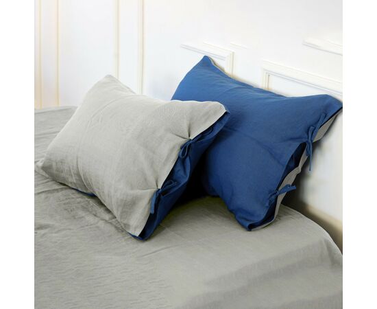 Наволочка MirSon Лен Natural Linen 70х70 Aquamarine (2200005372340)