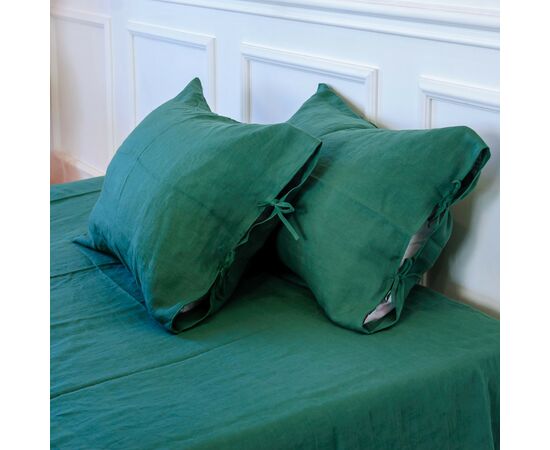 Наволочка MirSon Льон Natural Linen 70х70 Green Apple (2200005372319)