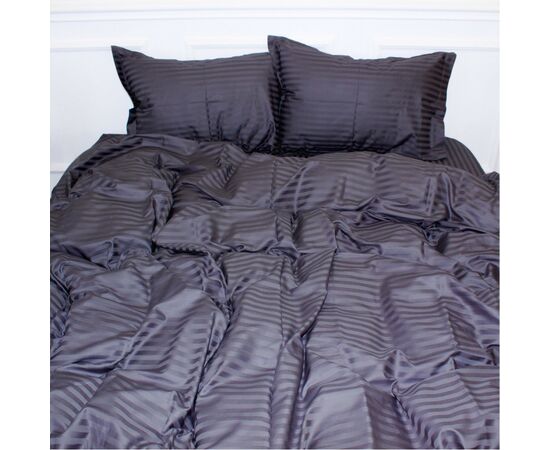 Постельное белье MirSon SatinStripe 30-0012DarkGray 220х240 King Size (2200005251997)