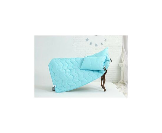 Ковдра MirSon Набір вовняний №1679 Eco Light Blue Ковдра 172х205 + подушки (2200002656771), зображення 2 Ковдра MirSon Набір вовняний №1679 Eco Light Blue Ковдра 172х205 + подушки (2200002656771), зображення 2