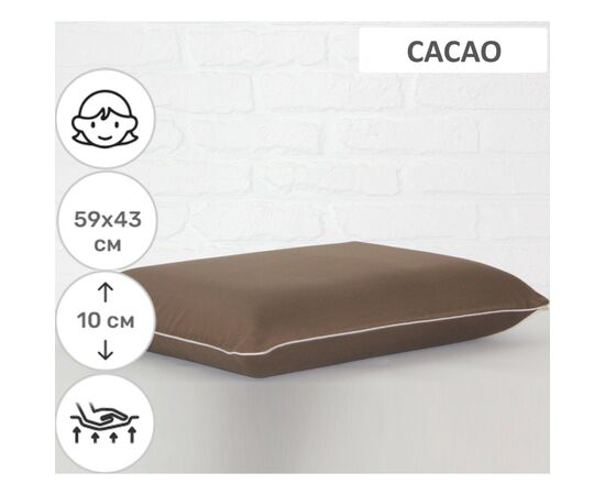 Подушка MirSon ортопедична 6078 Delicate satin Cacao WoMen 59х43х10 (2200003262322), зображення 2 Подушка MirSon ортопедична 6078 Delicate satin Cacao WoMen 59х43х10 (2200003262322), зображення 2