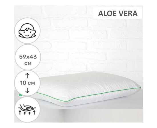 Подушка MirSon ортопедична 6082 Steep Line Aloe Vera WoMen 59х43х10 (2200003262360), зображення 2 Подушка MirSon ортопедична 6082 Steep Line Aloe Vera WoMen 59х43х10 (2200003262360), зображення 2