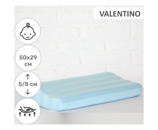 Подушка MirSon ортопедическая №6106 Noble stripe Valentino Kiddy Boy 50х29х (2200003262605), изображение 2