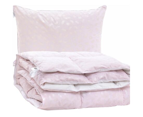Ковдра MirSon Набір №2150 Bio-Pink Зима 50% пух ковдра 140х205 + подушка (2200003022230)