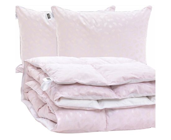 Ковдра MirSon Набір №2151 Bio-Pink Зима 50% пух ковдра 220х240 + подушки (2200003024906)