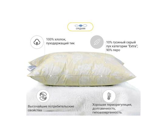 Подушка MirSon Extra 50х70 см (2200000010704), изображение 3 Подушка MirSon Extra 50х70 см (2200000010704), изображение 3