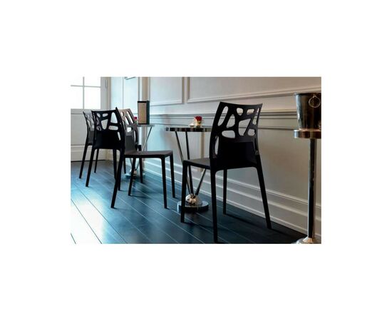 Кухонный стул PAPATYA ЭГО-РОК сиденье белое, верх прозрачно-красный (2524), изображение 5 Кухонный стул PAPATYA ЭГО-РОК сиденье белое, верх прозрачно-красный (2524), изображение 5