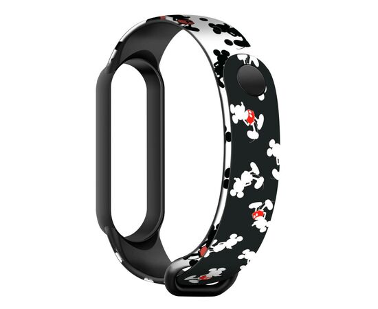 Ремешок для фитнес браслета Armorstandart Cartoon для Xiaomi Mi Band 7/6/5 Mickey Siluet Black (ARM59256)