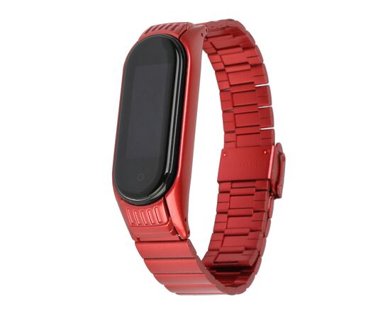 Ремешок для фитнес браслета Armorstandart Metal Band Link 603 для Xiaomi Mi Band 6/5 Red (ARM59068)