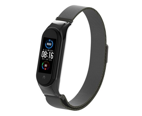 Ремешок для фитнес браслета Armorstandart Milanese Magnetic Band 503 для Xiaomi Mi Band 6/5 Black (ARM57181)