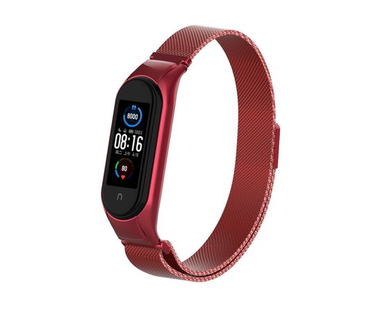 Ремешок для фитнес браслета Armorstandart Milanese Magnetic Band 503 для Xiaomi Mi Band 6/5 Red (ARM57182)