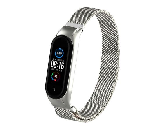 Ремінець до фітнес браслета Armorstandart Milanese Magnetic Band 503 для Xiaomi Mi Band 6/5 Silver (ARM57180)