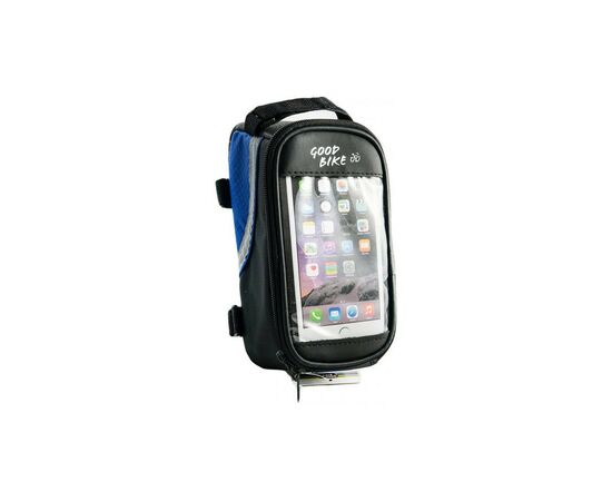 Велосумка нарамна Good Bike під смартфон 4,8 Black/Blue (94882-IS)