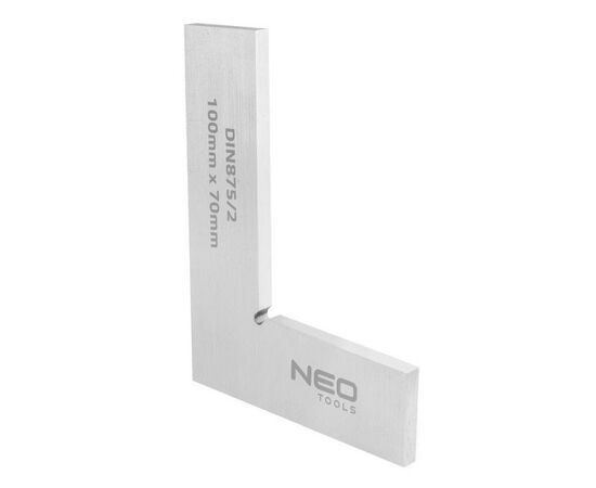 Косинець Neo Tools прецизійний, DIN875/2, 100x70 мм (72-021)