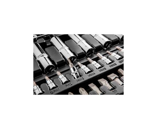 Набор инструментов Neo Tools 1/4, 1/2 CrV, 111 шт. (08-910), изображение 3 Набор инструментов Neo Tools 1/4, 1/2 CrV, 111 шт. (08-910), изображение 3