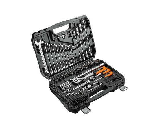 Набор инструментов Neo Tools 1/2", 1/4", CrV, 77 шт. (08-915), изображение 7 Набор инструментов Neo Tools 1/2", 1/4", CrV, 77 шт. (08-915), изображение 7