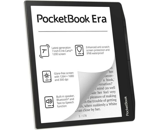 Электронная книга Pocketbook 700, Era, Stardust Silver (PB700-U-16-WW), изображение 2