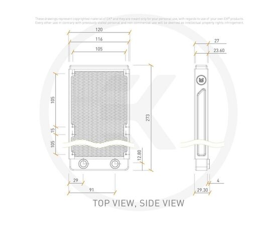 Радиатор охлаждения Ekwb EK-CoolStream SE 240 (Classic) (3831109817322), изображение 3 Радиатор охлаждения Ekwb EK-CoolStream SE 240 (Classic) (3831109817322), изображение 3